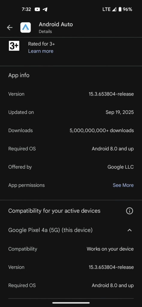 Android Auto 15.3 beta