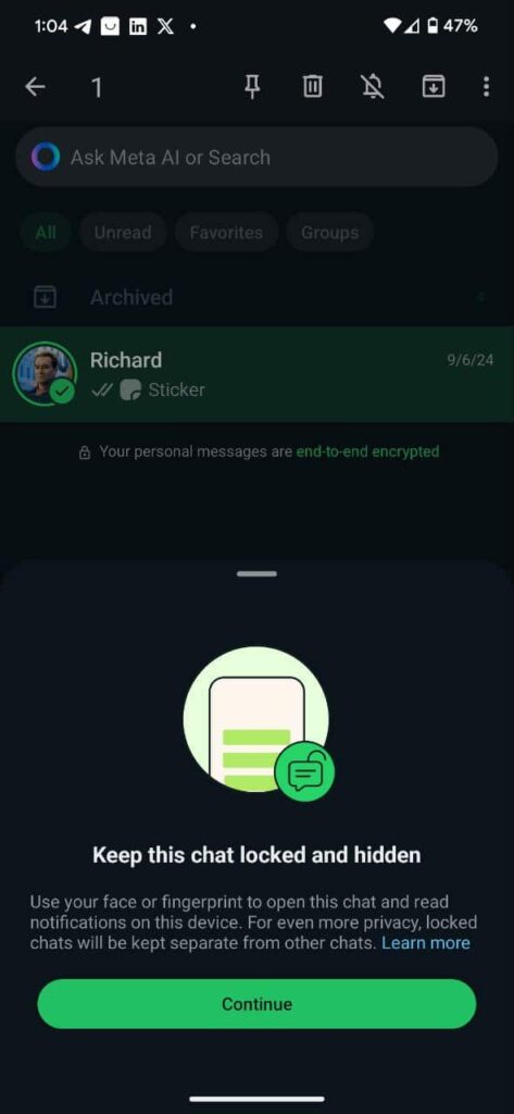 disappearing messages