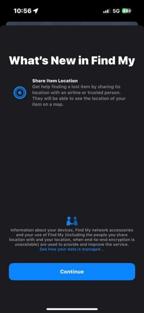 find someone on the Maps using an iPhone