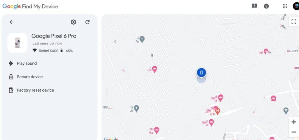 track and find a lost or stolen Android